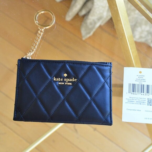 Kate Spade KG426 Carey Small Card Holder Black - Picture 1 of 5